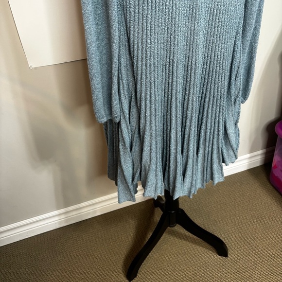 Soft Surroundings Long Open Front Cardigan Women’s Small Longline Accordion - Picture 7 of 10